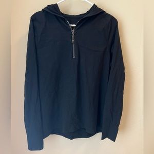 Cabi black long sleeve hooded top M